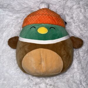 NWT Squishmallow AVERY The Duck 12" Fuzzy Arms Orange Beanie Hat "SELECT SERIES"